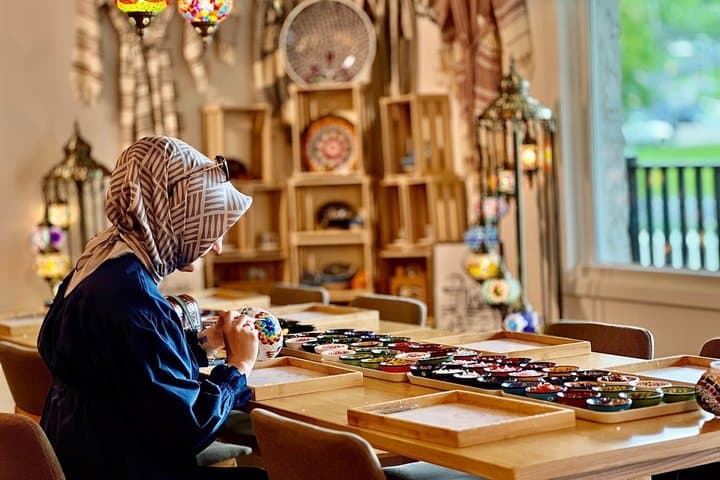 Traditional Turkish Mosaic Lamp Workshop in Victoria BC